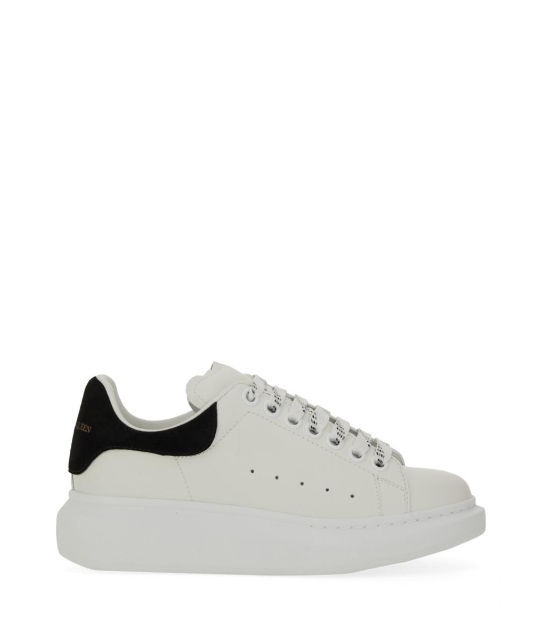 ALEXANDER MCQUEEN Белые кожаные кроссовки, фото 1