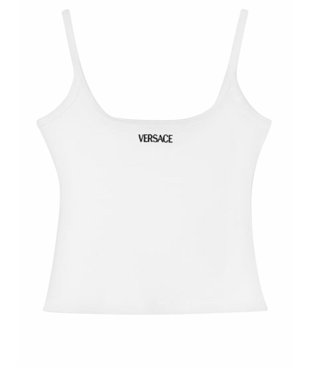 VERSACE Белая хлопковая майка, фото 1