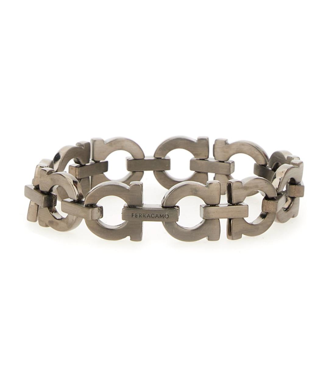 FERRAGAMO Серебрянный металлический браслет, фото 1