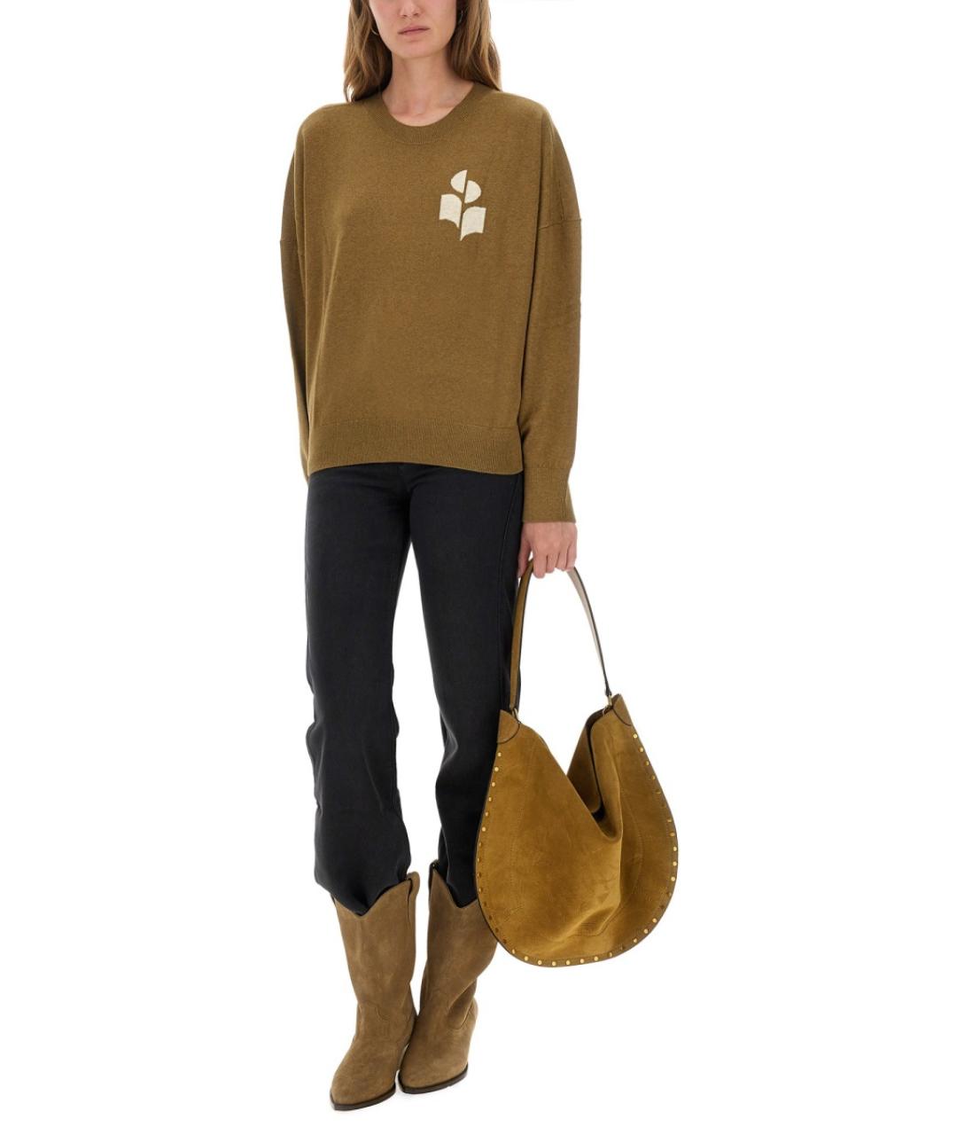 ISABEL MARANT ETOILE Бежевый хлопковый джемпер / свитер, фото 3