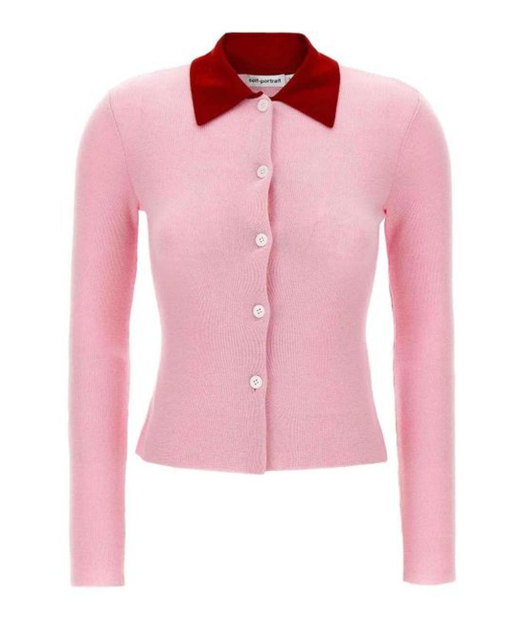 SELF-PORTRAIT Розовый шерстяной джемпер / свитер, фото 1