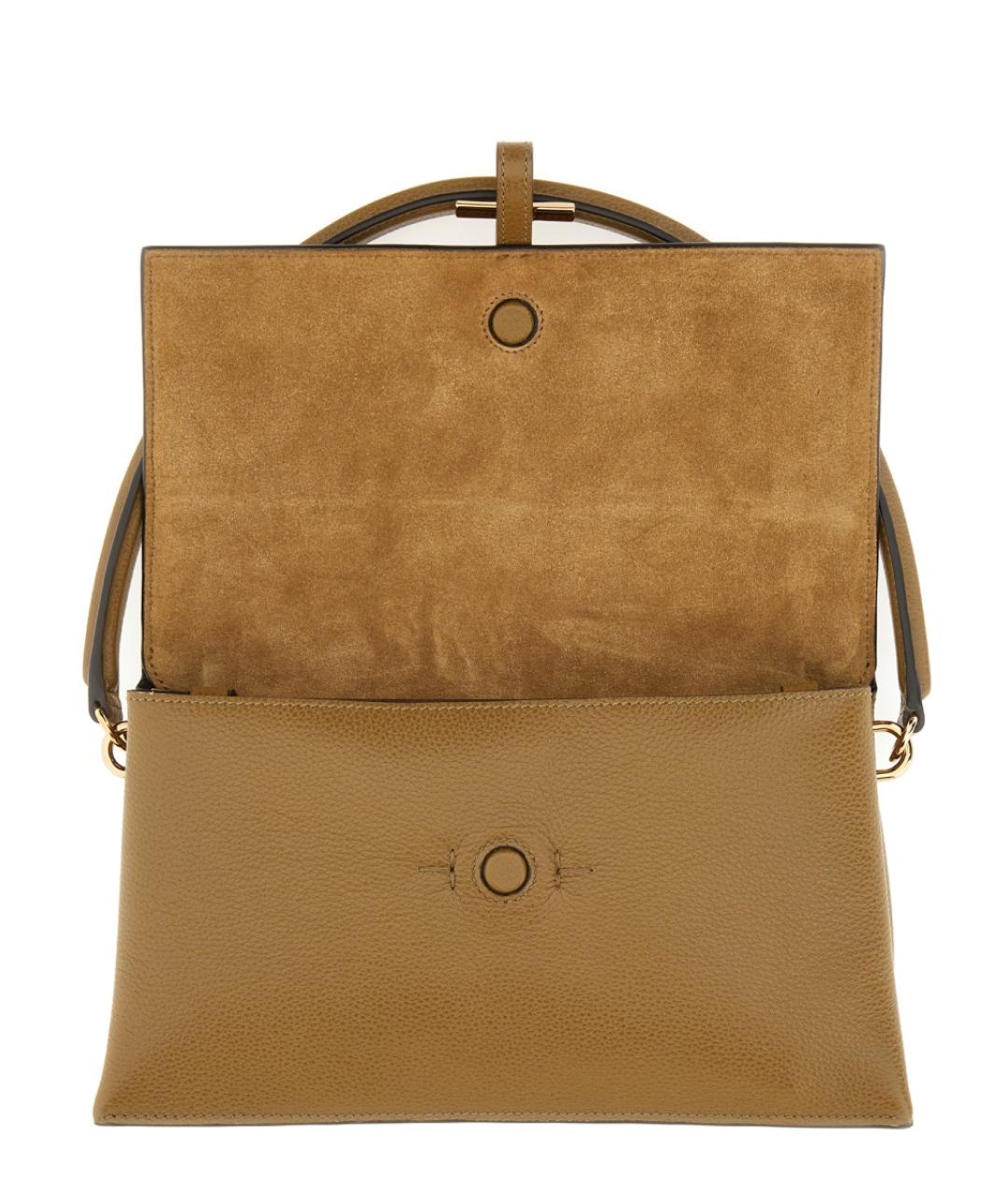 TOD'S Коричневая кожаная сумка через плечо, фото 4