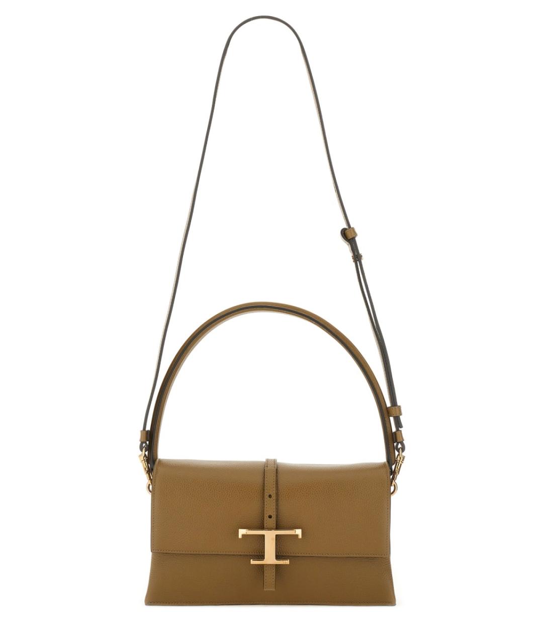 TOD'S Коричневая кожаная сумка через плечо, фото 2