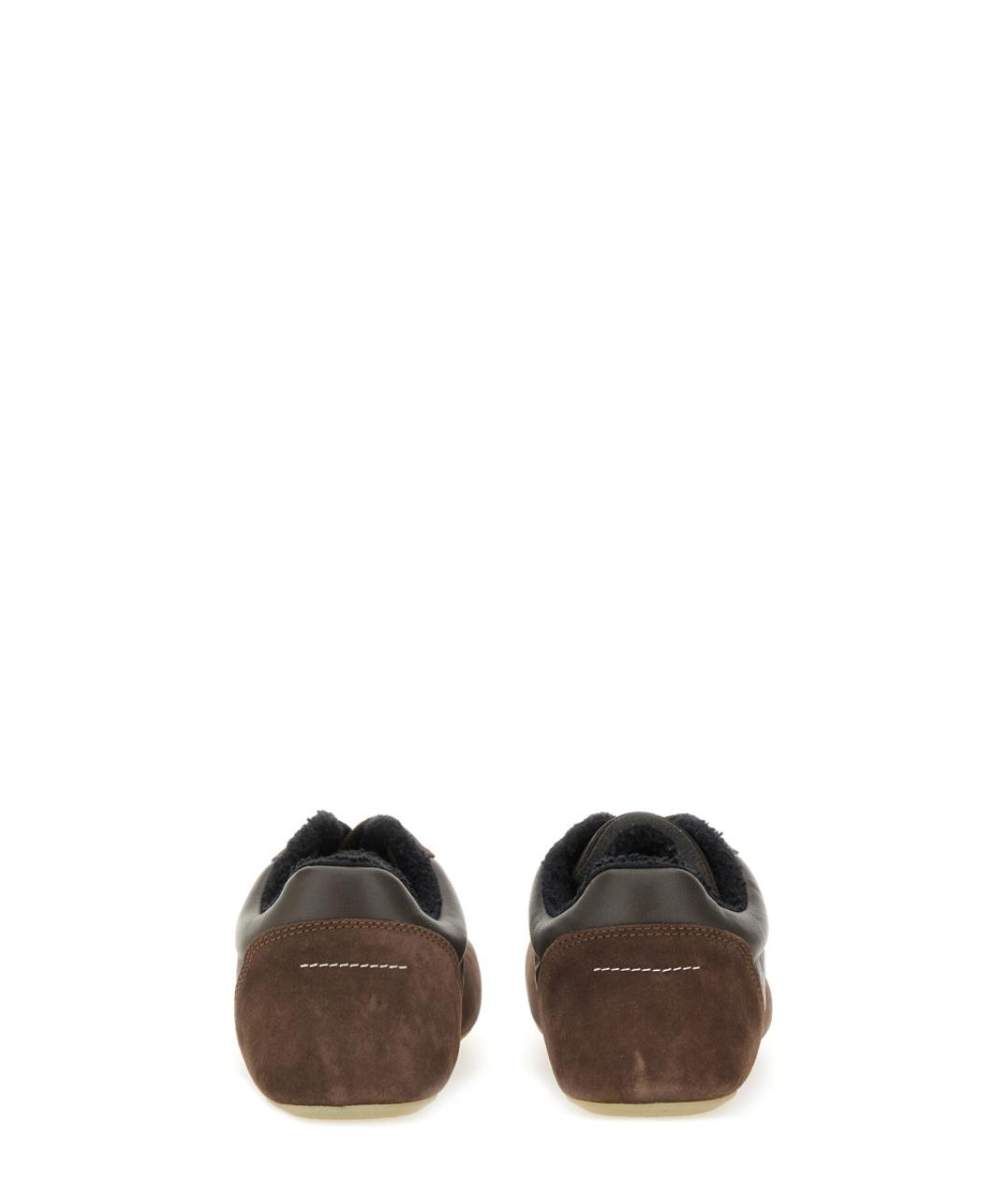 MM6 MAISON MARGIELA Коричневые замшевые кроссовки, фото 3