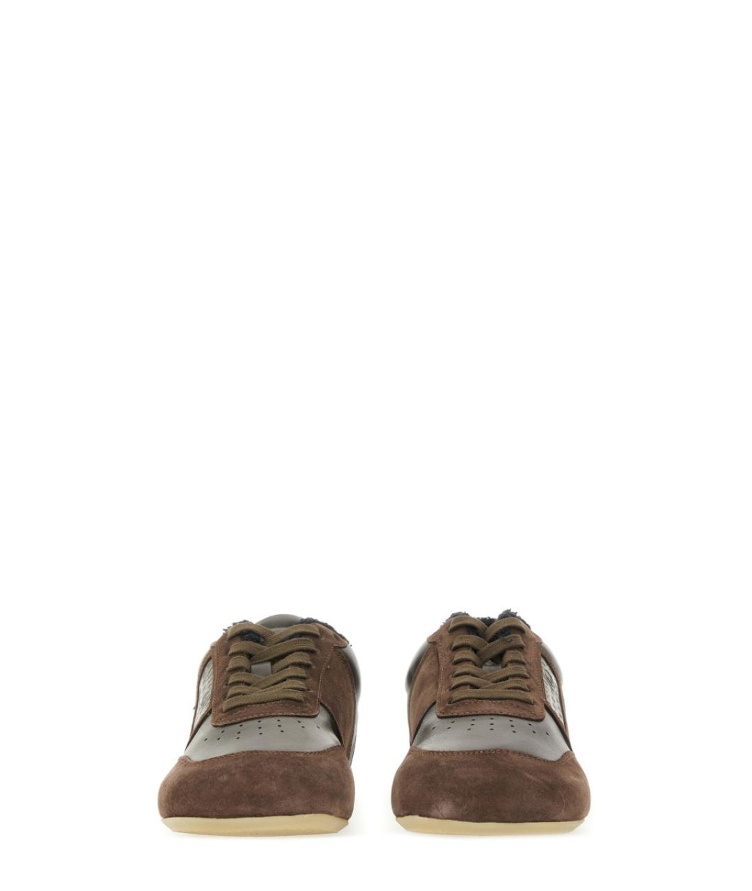 MM6 MAISON MARGIELA Коричневые замшевые кроссовки, фото 4