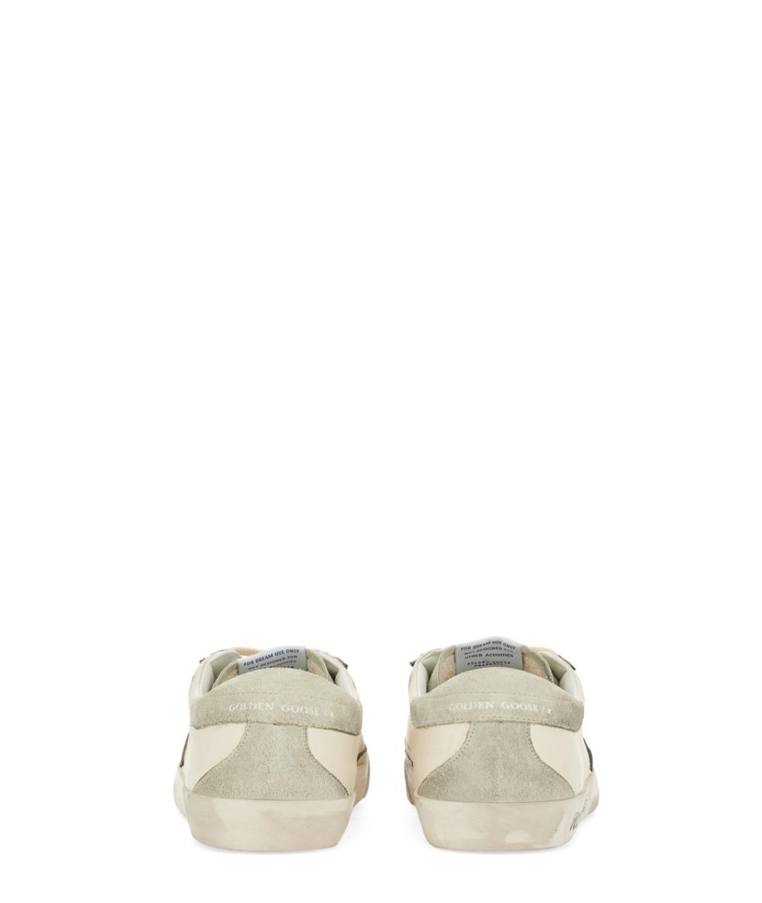 GOLDEN GOOSE DELUXE BRAND Бежевые кожаные низкие кроссовки / кеды, фото 3