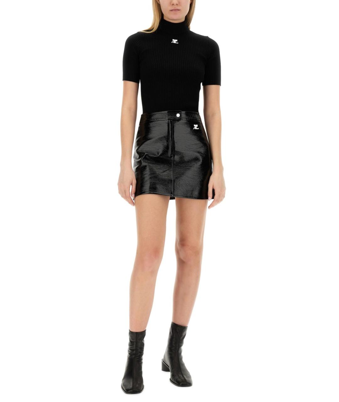 COURREGES Черный вискозный джемпер / свитер, фото 3