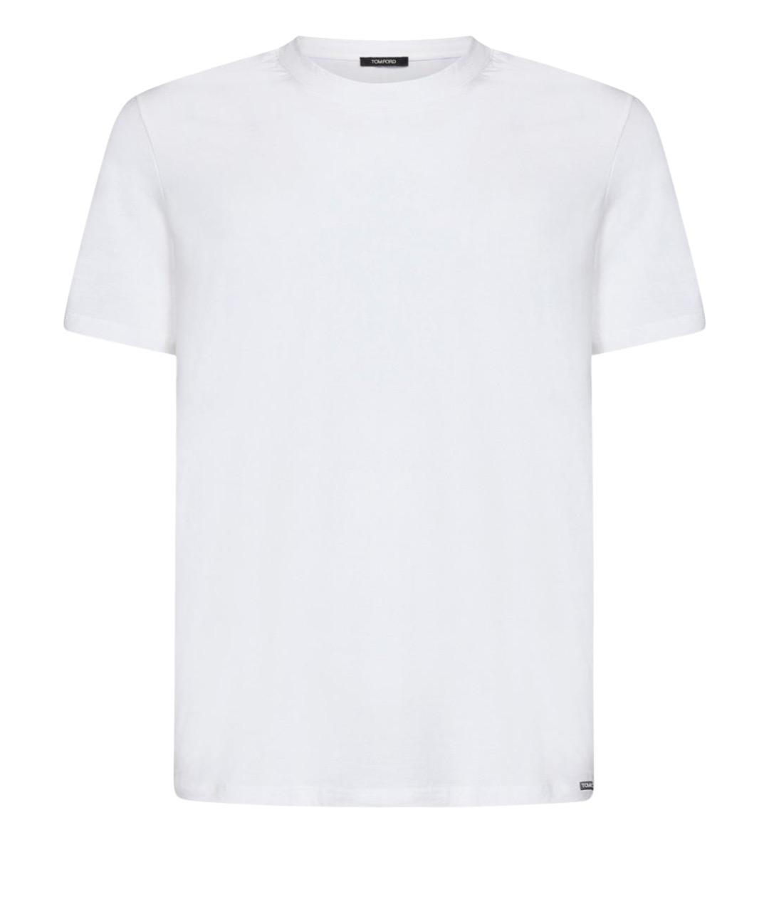 TOM FORD Белая хлопковая футболка, фото 1