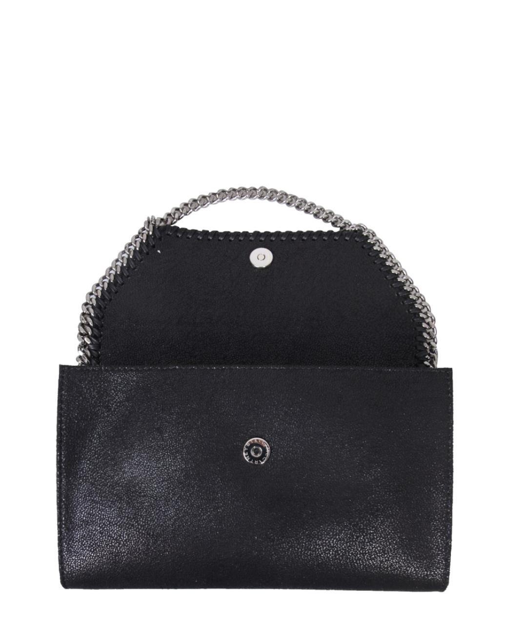 STELLA MCCARTNEY Черный бархатный кошелек, фото 3