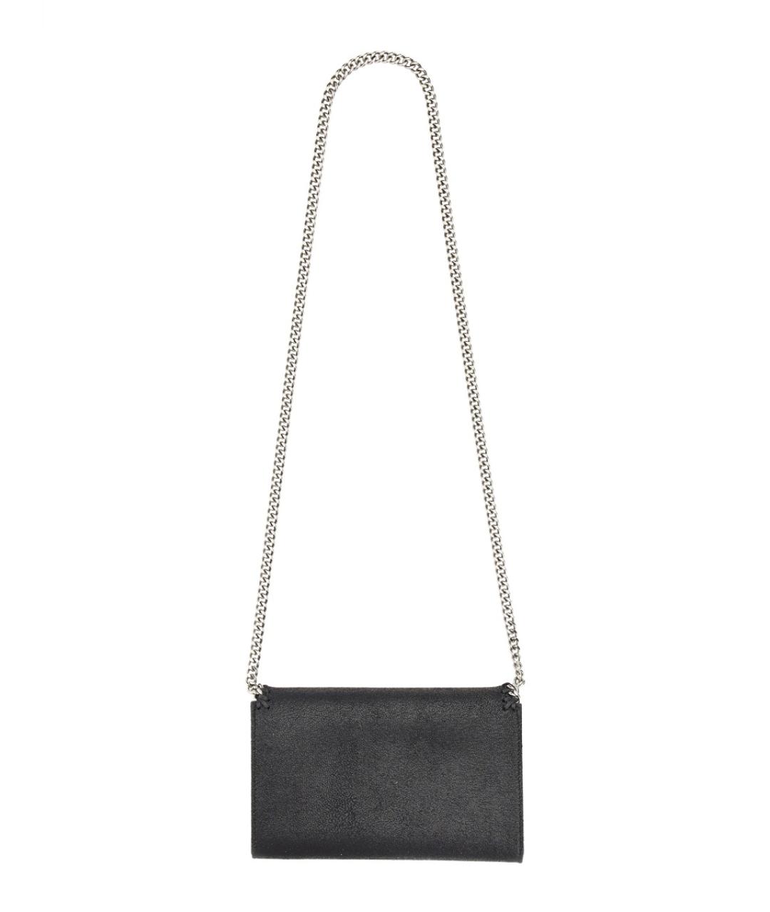 STELLA MCCARTNEY Черный бархатный кошелек, фото 2