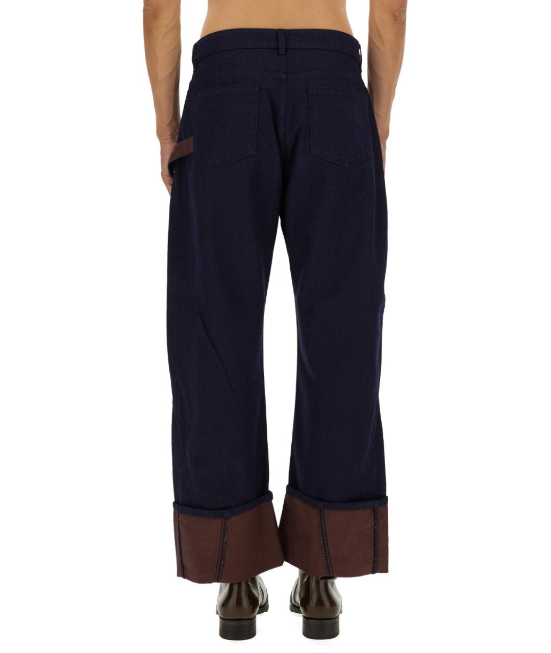 J.W.ANDERSON Синие хлопковые прямые джинсы, фото 4