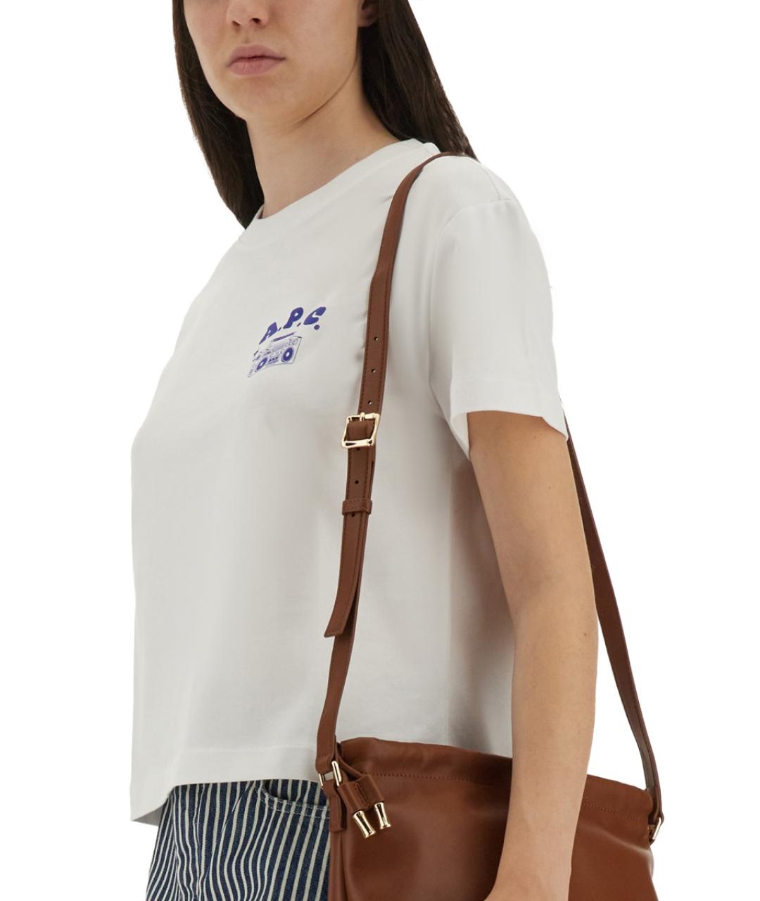 A.P.C. Белая хлопковая футболка, фото 5