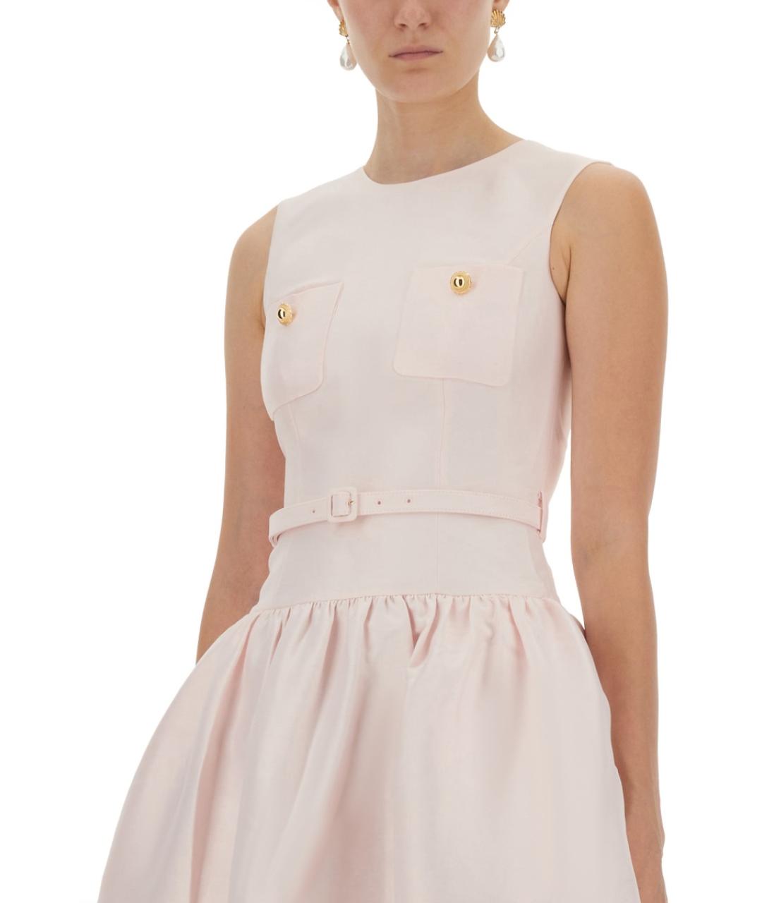 SELF-PORTRAIT Розовое полиэстеровое вечернее платье, фото 3