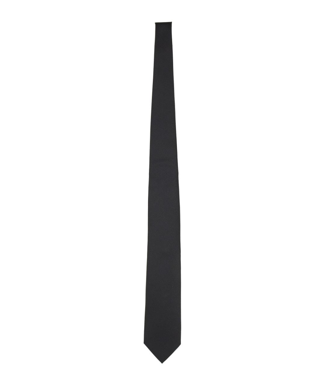 TOM FORD Черный шелковый галстук, фото 1
