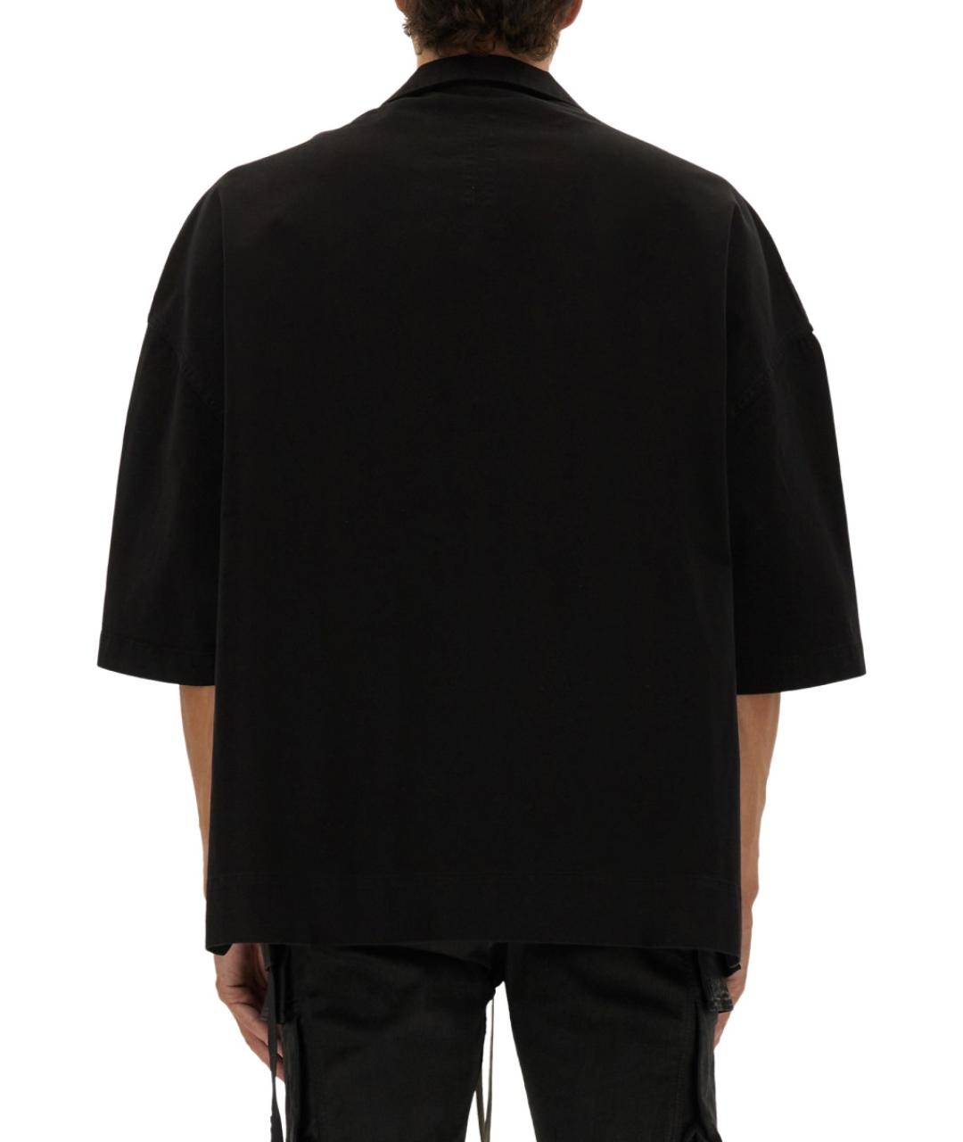 RICK OWENS DRKSHDW Черная хлопковая кэжуал рубашка, фото 4