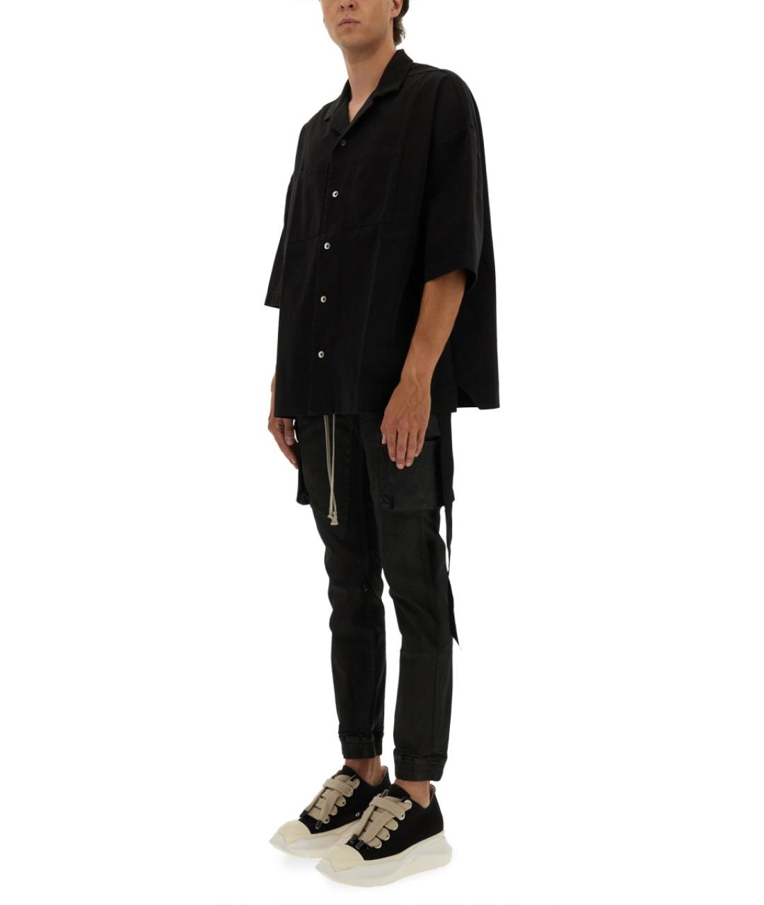 RICK OWENS DRKSHDW Черная хлопковая кэжуал рубашка, фото 3