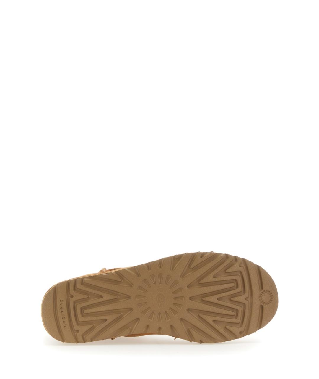 UGG AUSTRALIA Бежевые нубуковые ботинки, фото 5