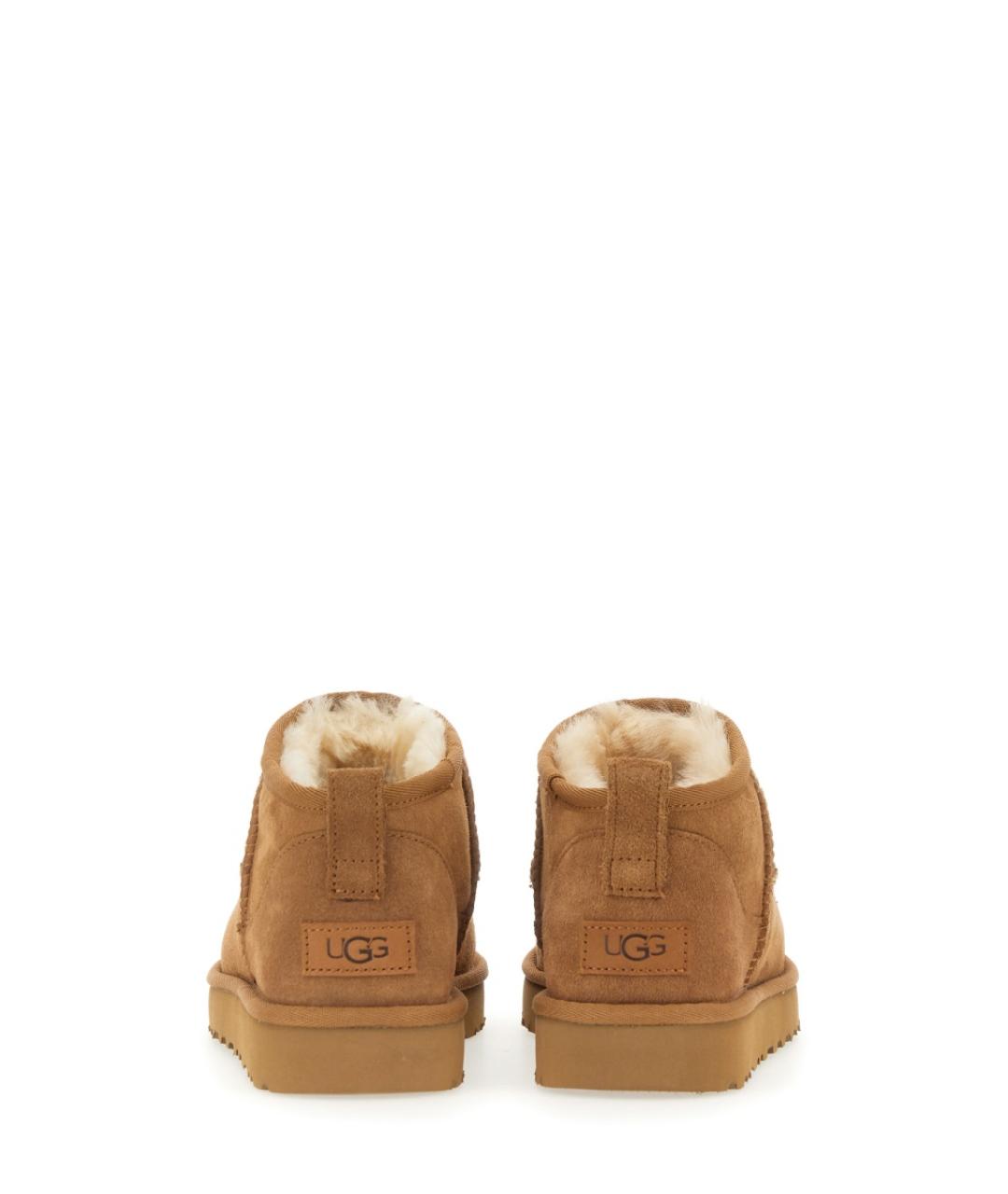 UGG AUSTRALIA Бежевые нубуковые ботинки, фото 4