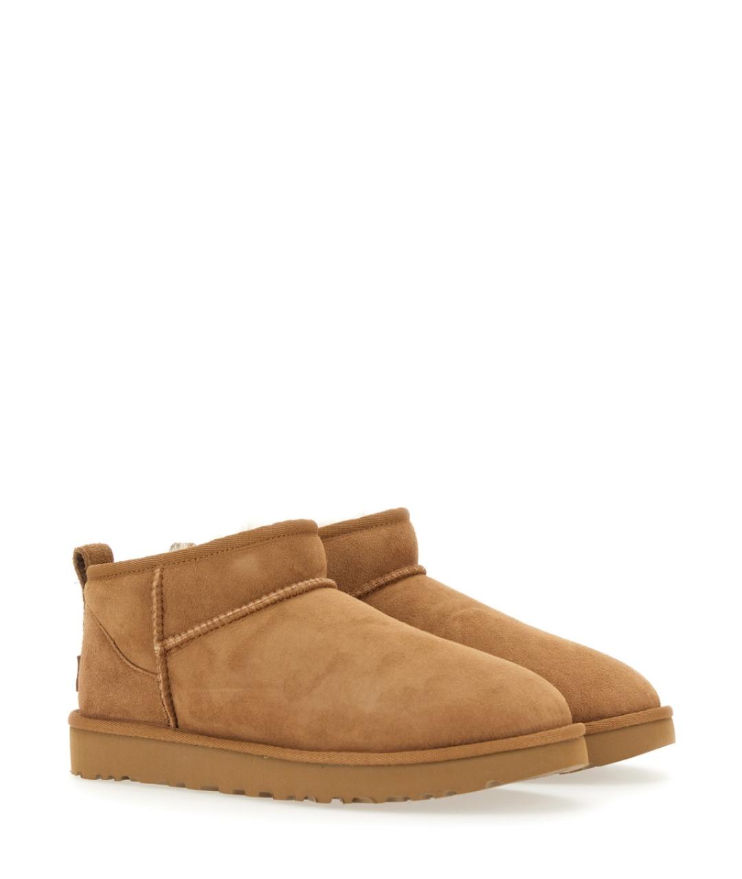 UGG AUSTRALIA Бежевые нубуковые ботинки, фото 3