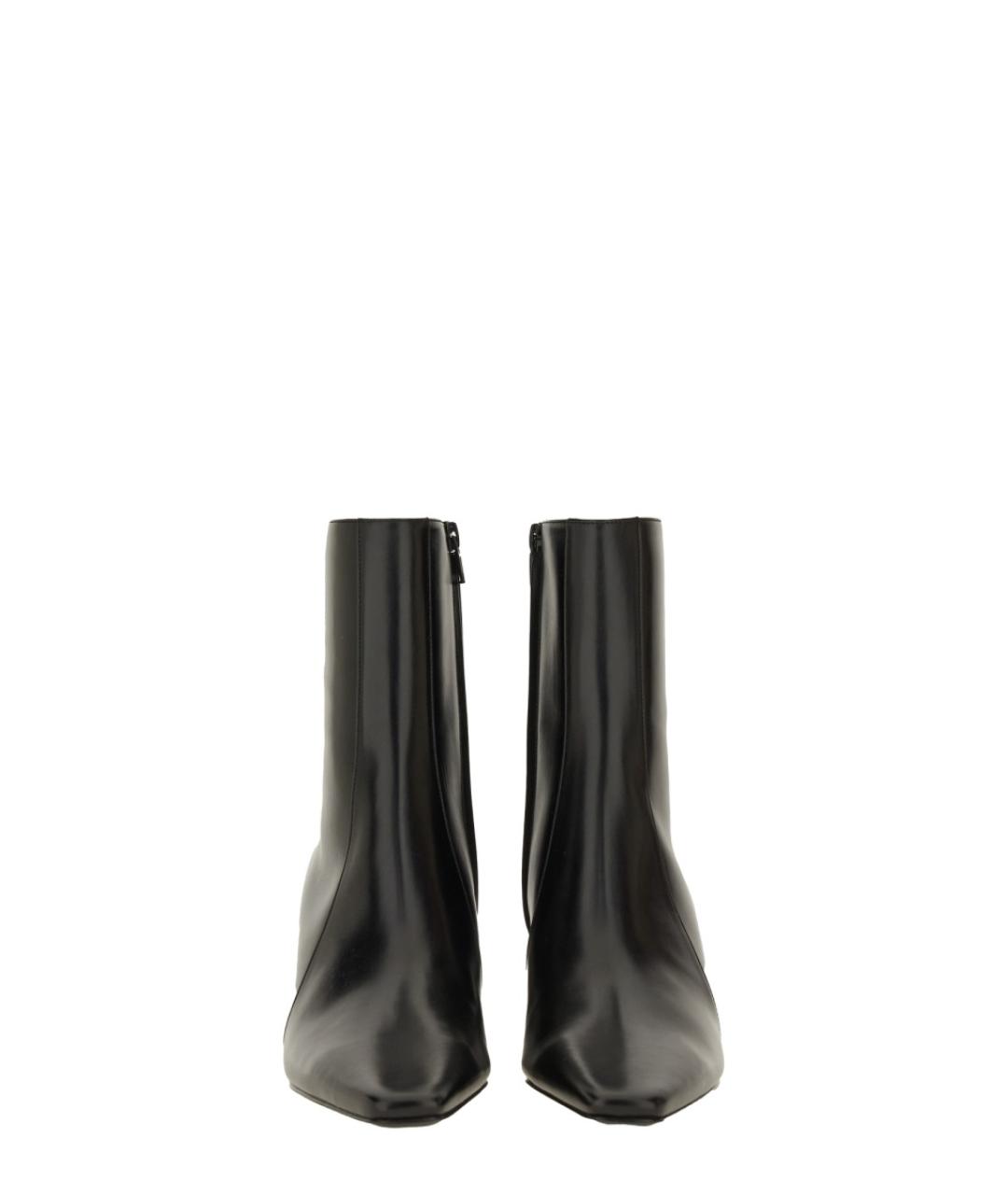 SAINT LAURENT Черные кожаные ботильоны, фото 4