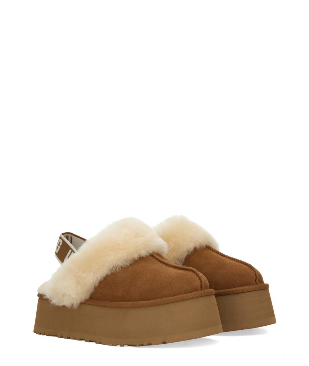 UGG AUSTRALIA Коричневые нубуковые сабо, фото 2