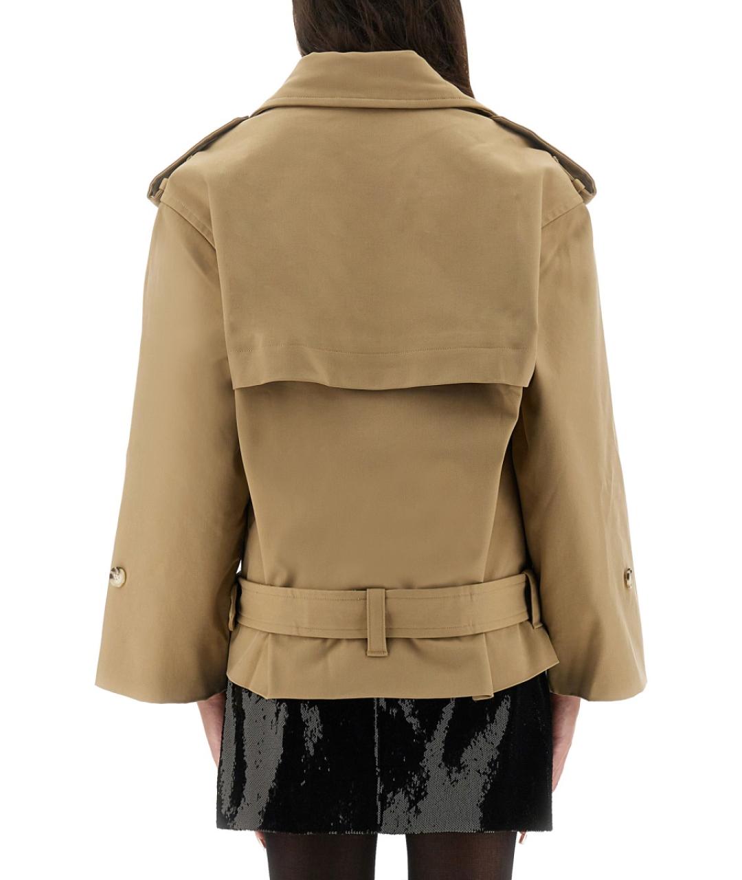 SELF-PORTRAIT Бежевый полиэстеровый тренч/плащ, фото 4