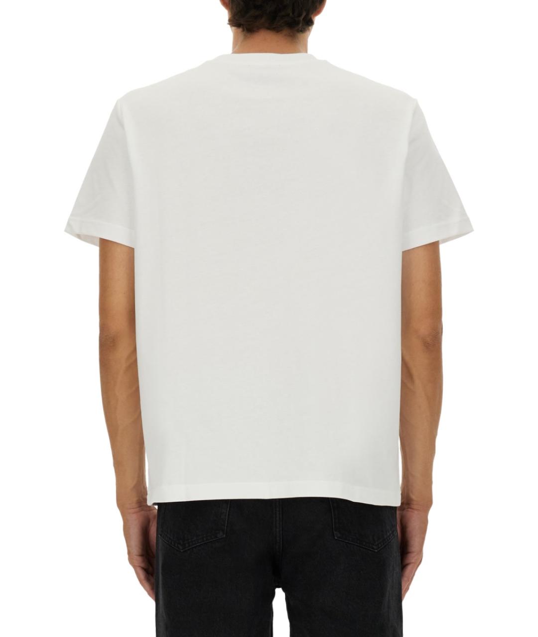 A.P.C. Белая хлопковая футболка, фото 4