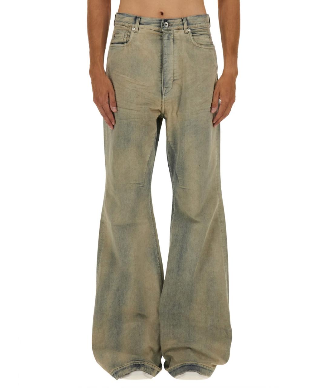 RICK OWENS DRKSHDW Синие хлопковые прямые джинсы, фото 5