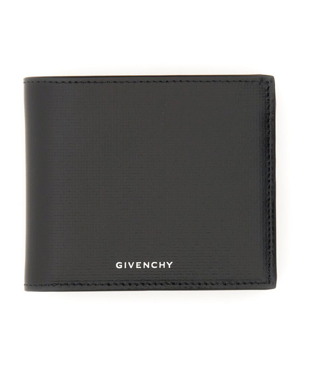 GIVENCHY Черный кожаный кошелек, фото 1