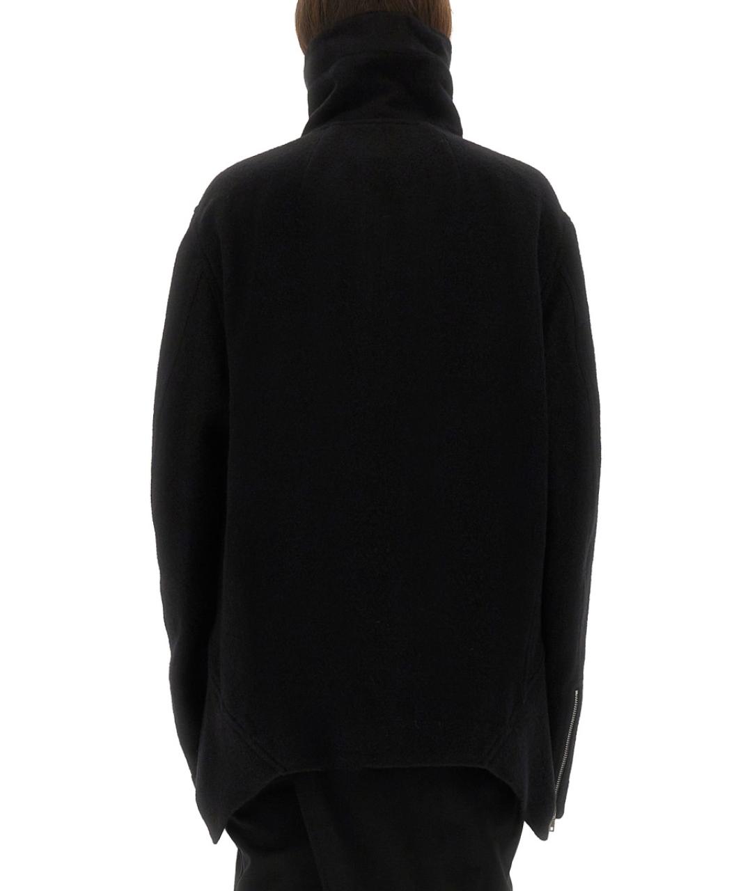 RICK OWENS Черная шерстяная куртка, фото 4
