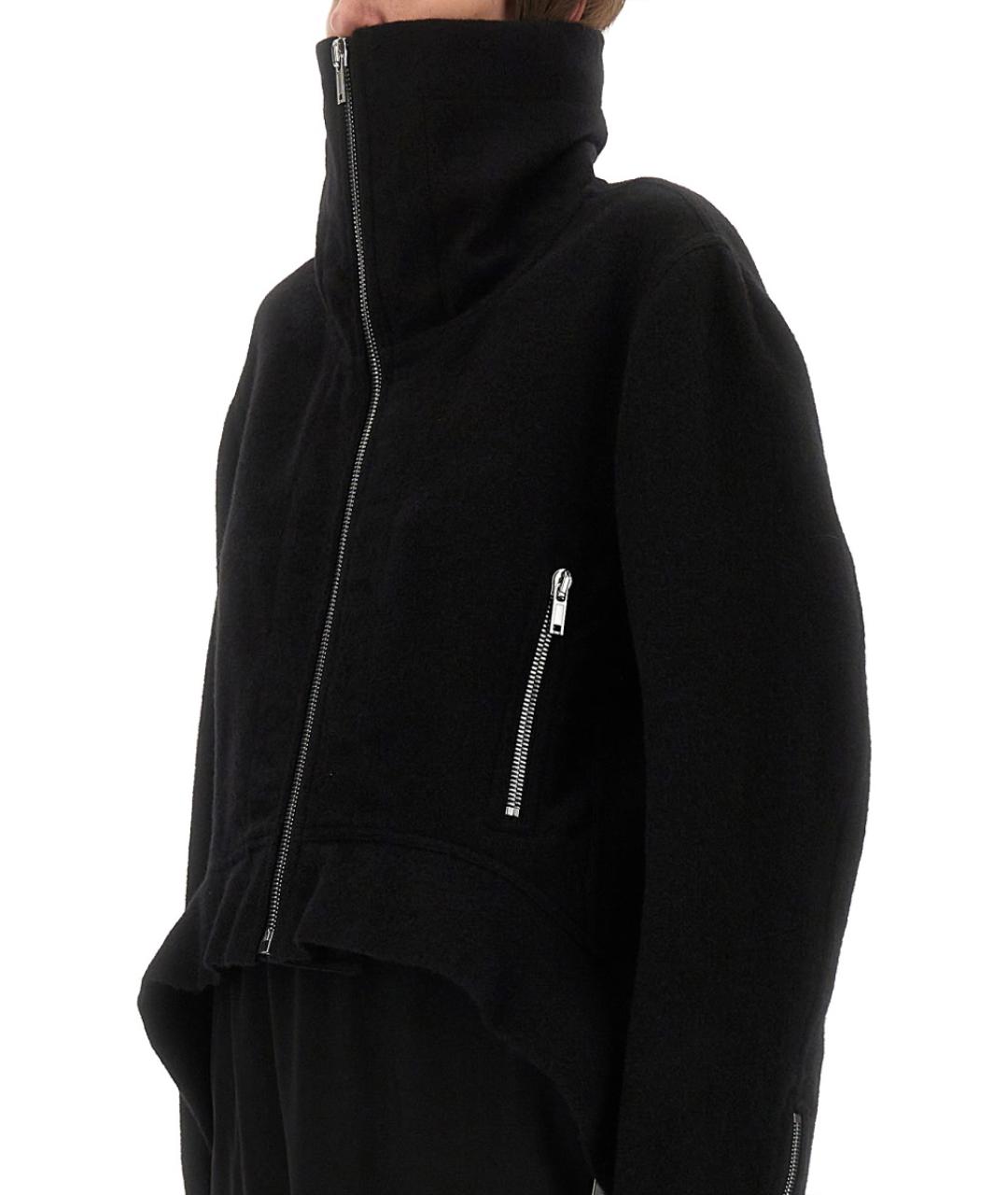 RICK OWENS Черная шерстяная куртка, фото 5