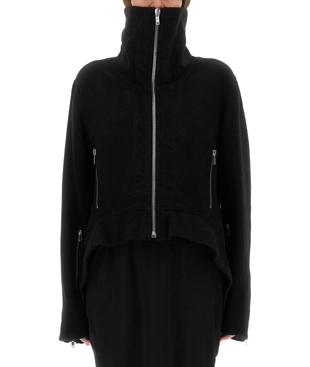 RICK OWENS Черная шерстяная куртка, фото 2