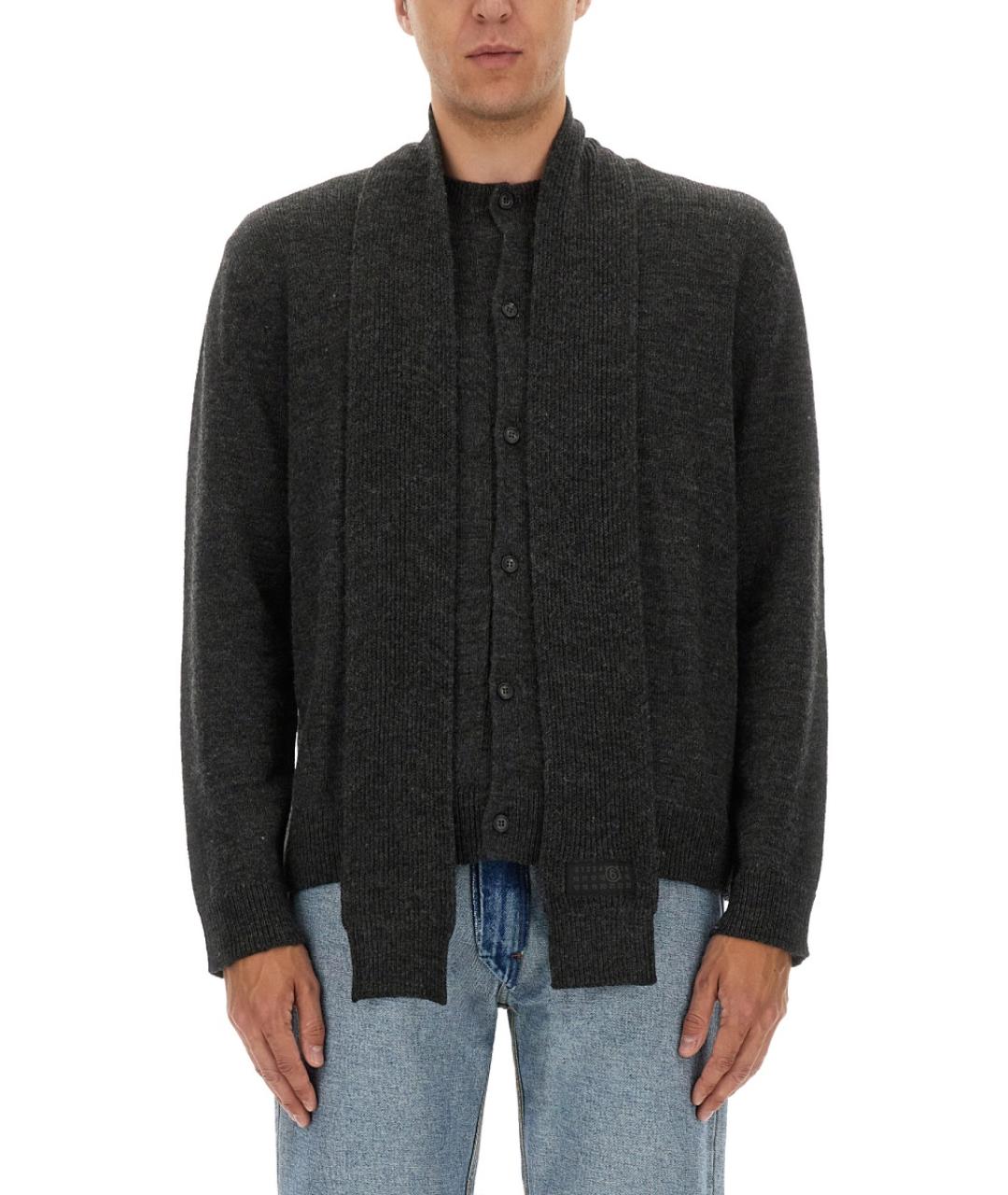 MM6 MAISON MARGIELA Серый шерстяной джемпер / свитер, фото 5