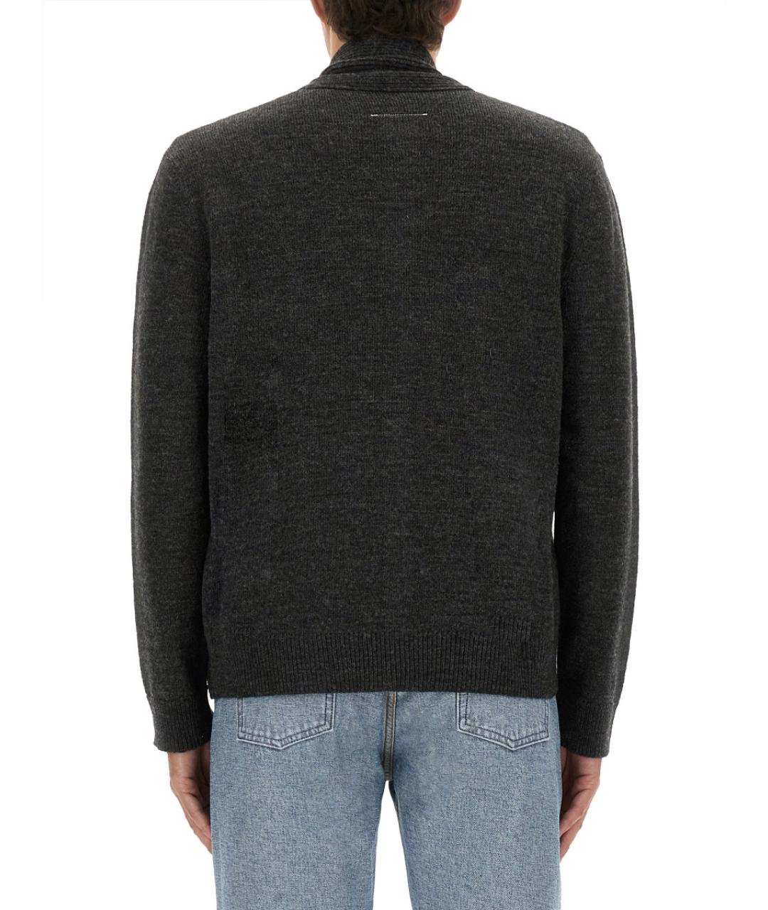 MM6 MAISON MARGIELA Серый шерстяной джемпер / свитер, фото 3