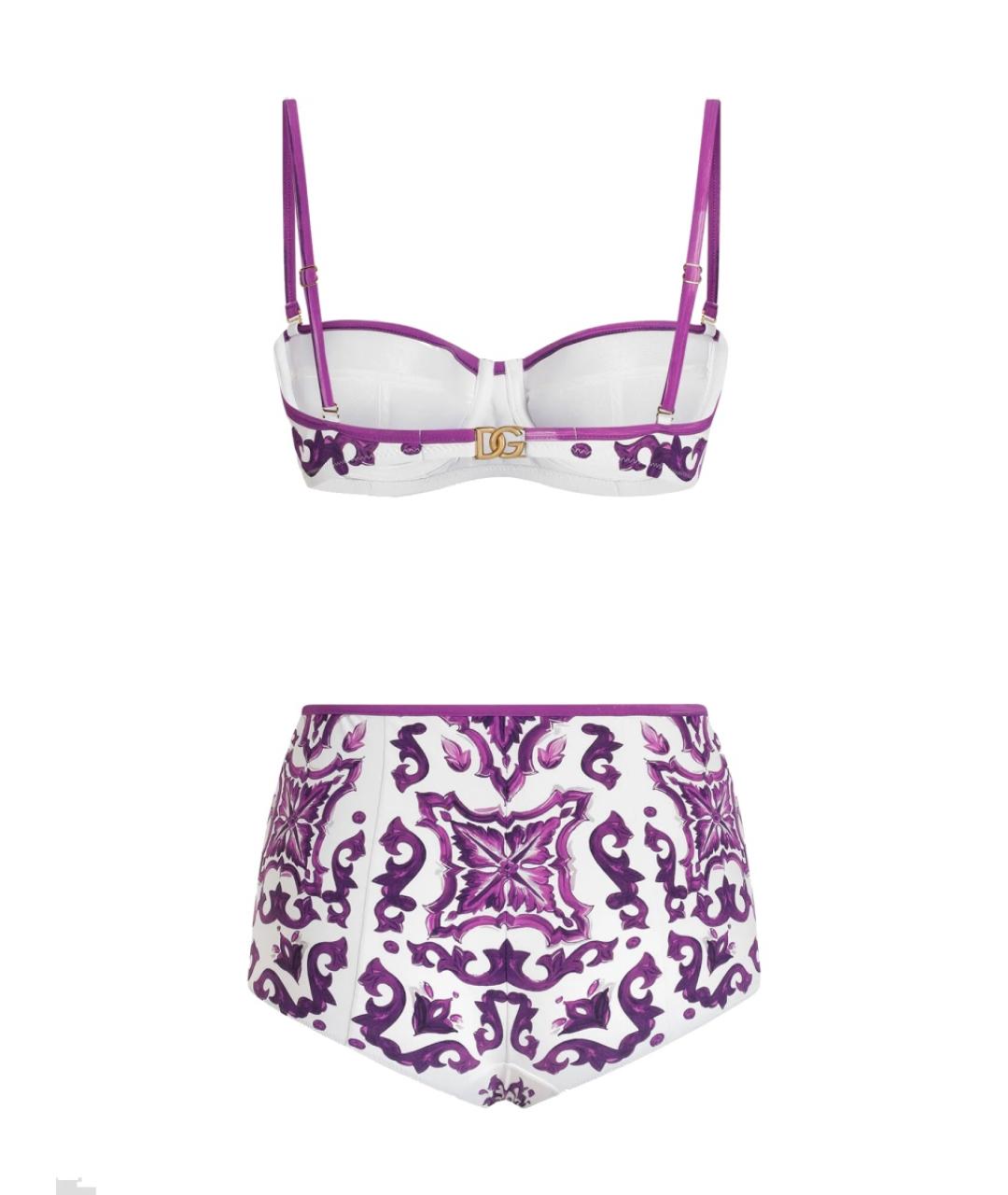 DOLCE&GABBANA Фиолетовый полиамидовый купальник, фото 3