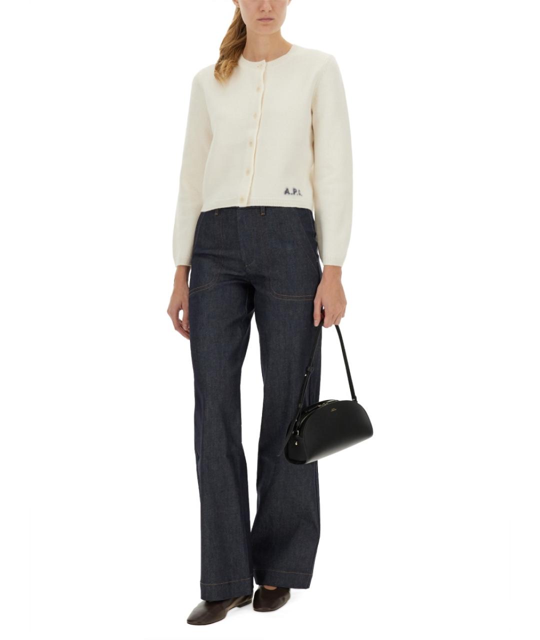 A.P.C. Белый шерстяной джемпер / свитер, фото 3