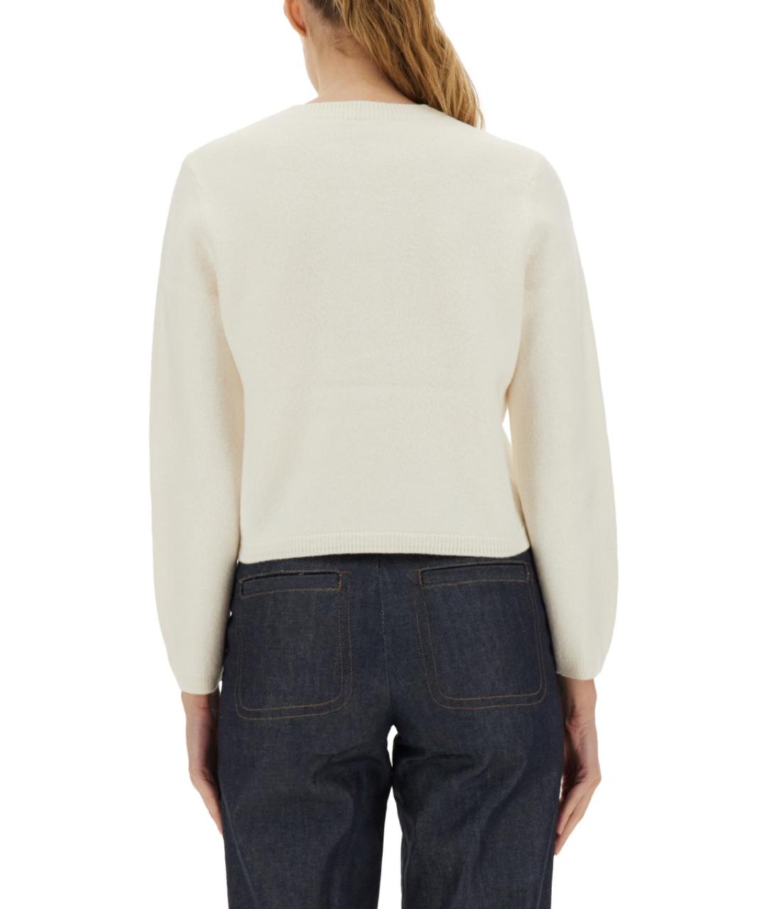 A.P.C. Белый шерстяной джемпер / свитер, фото 4