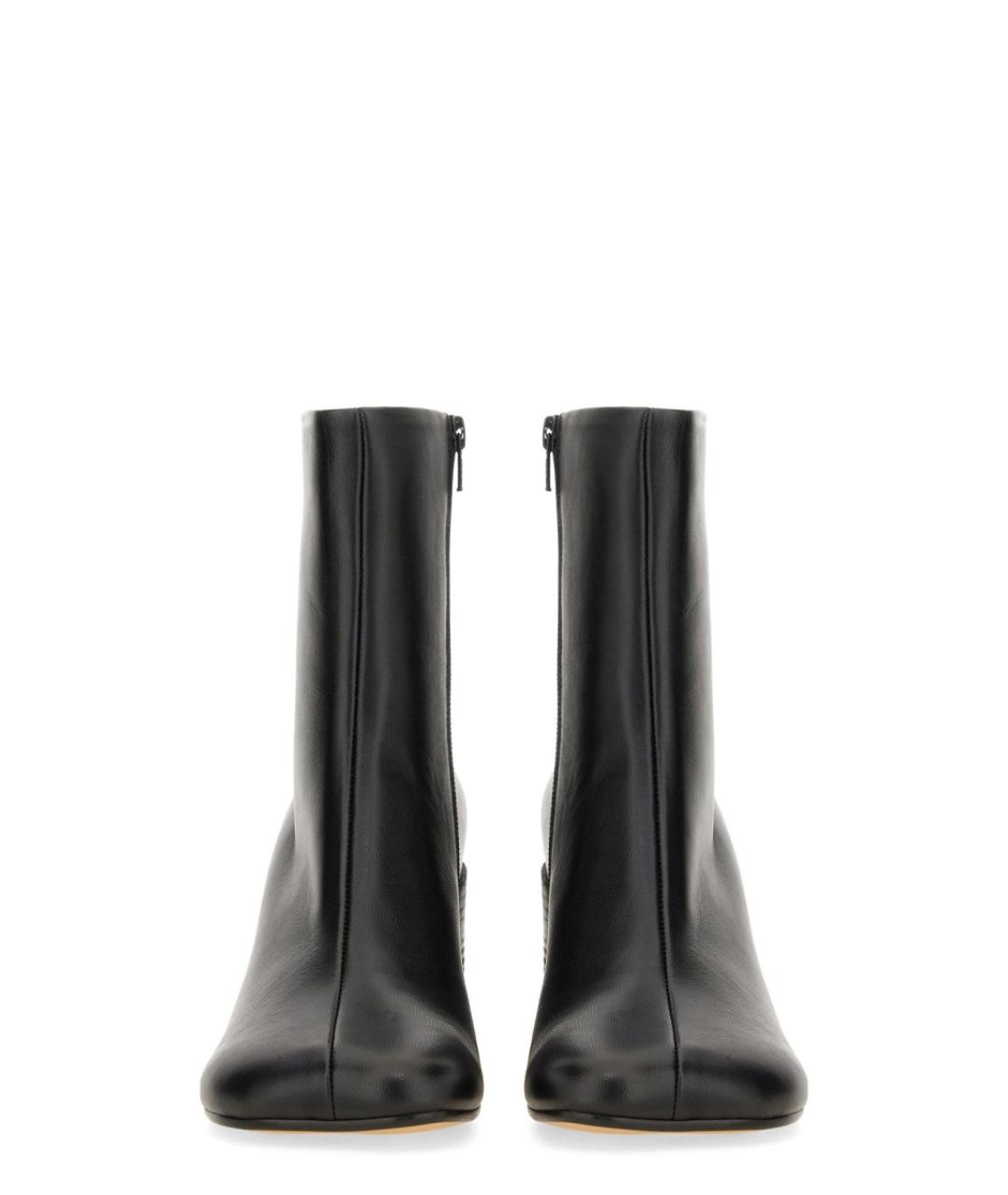MM6 MAISON MARGIELA Черные кожаные ботинки, фото 4