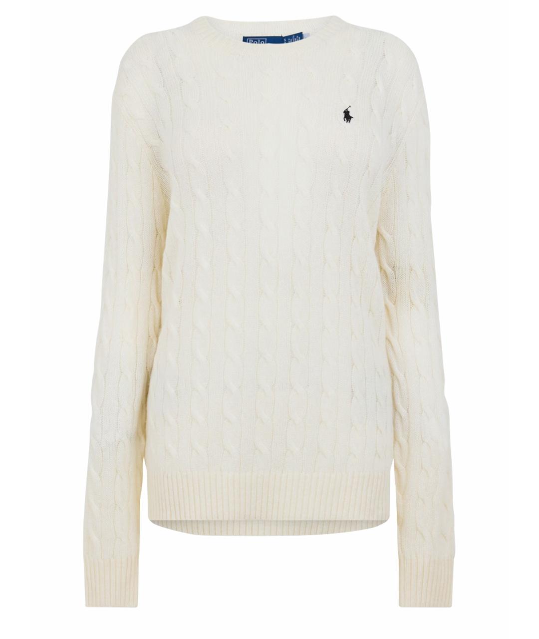 POLO RALPH LAUREN Белый шерстяной джемпер / свитер, фото 1