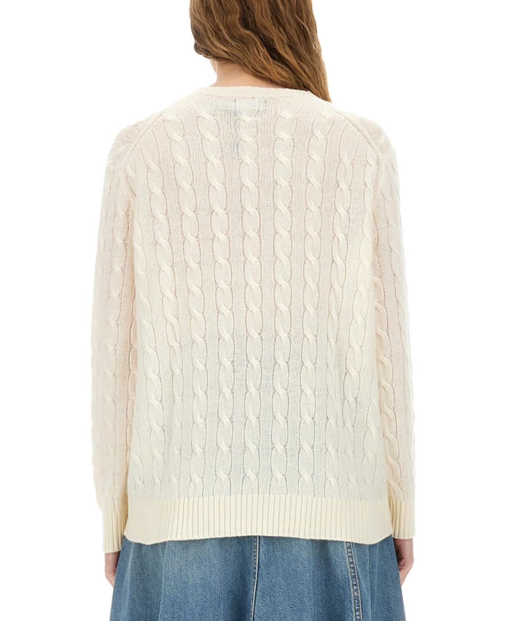 POLO RALPH LAUREN Белый шерстяной джемпер / свитер, фото 4