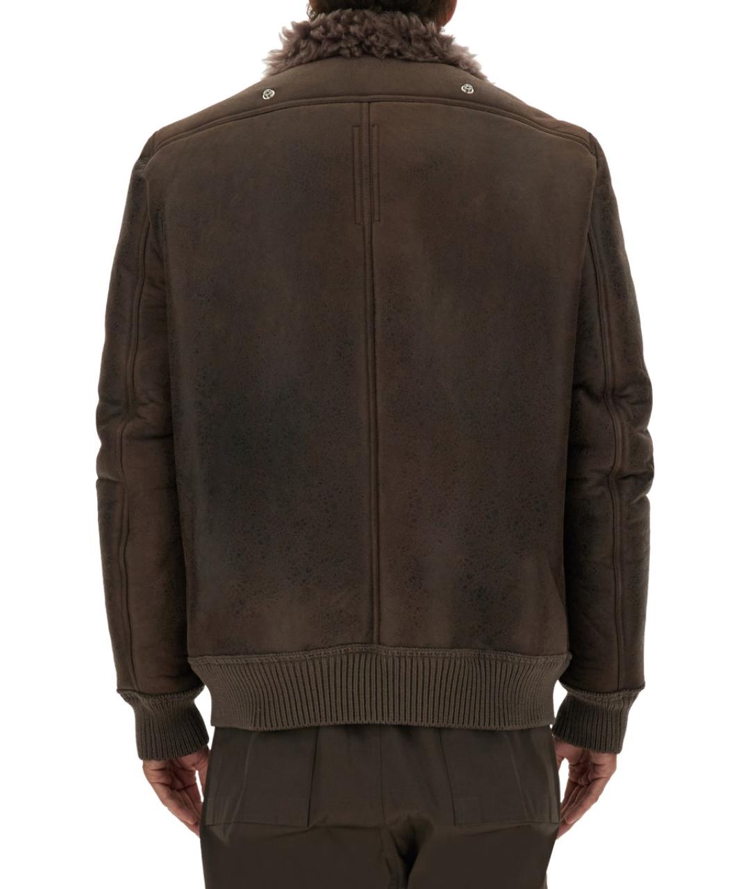 RICK OWENS Коричневая меховая дубленка/шуба, фото 4