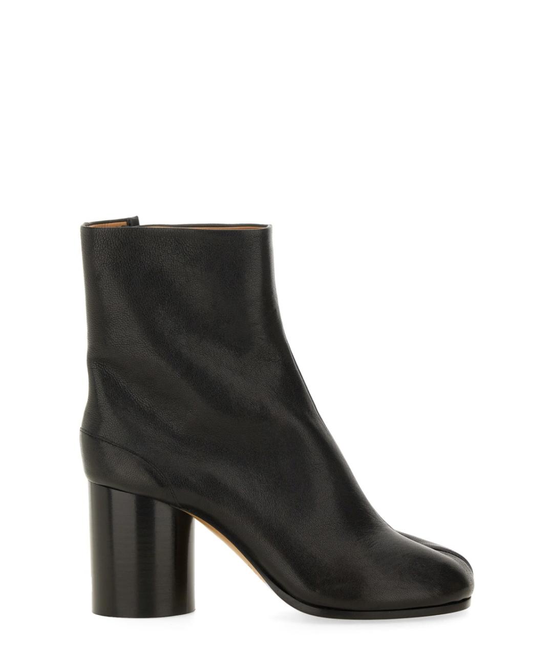 MAISON MARGIELA Черные кожаные ботильоны, фото 1