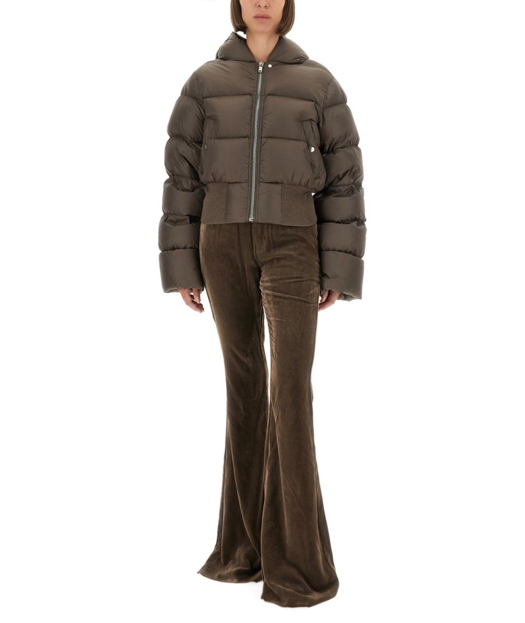 RICK OWENS Хаки полиамидовая куртка, фото 3