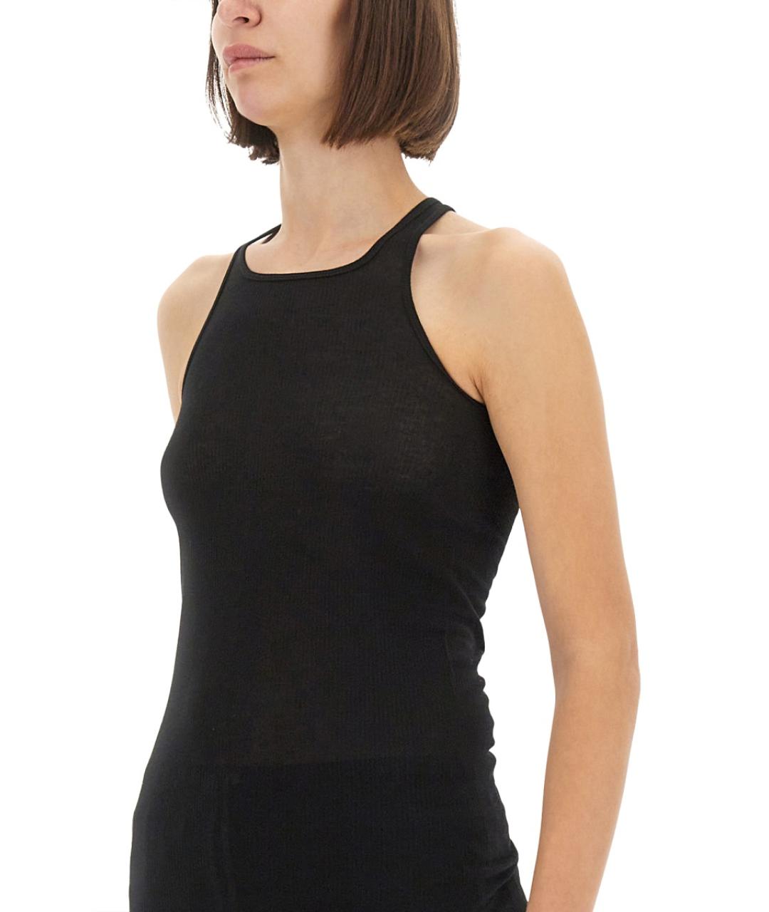 RICK OWENS Черная вискозная блузы, фото 5