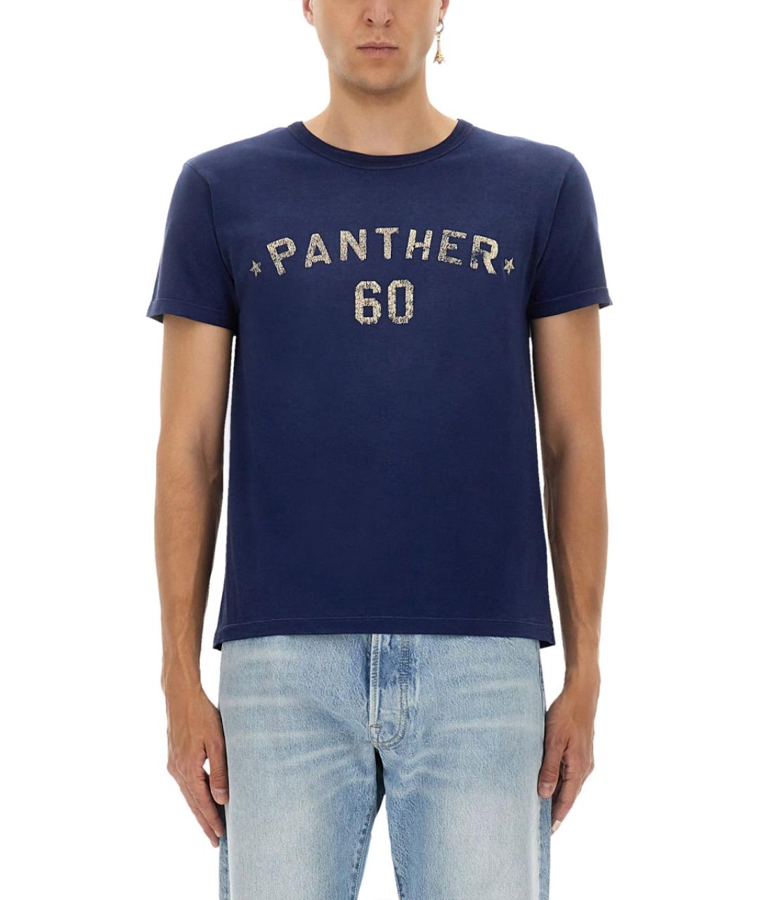 VALENTINO Синяя хлопковая футболка, фото 2