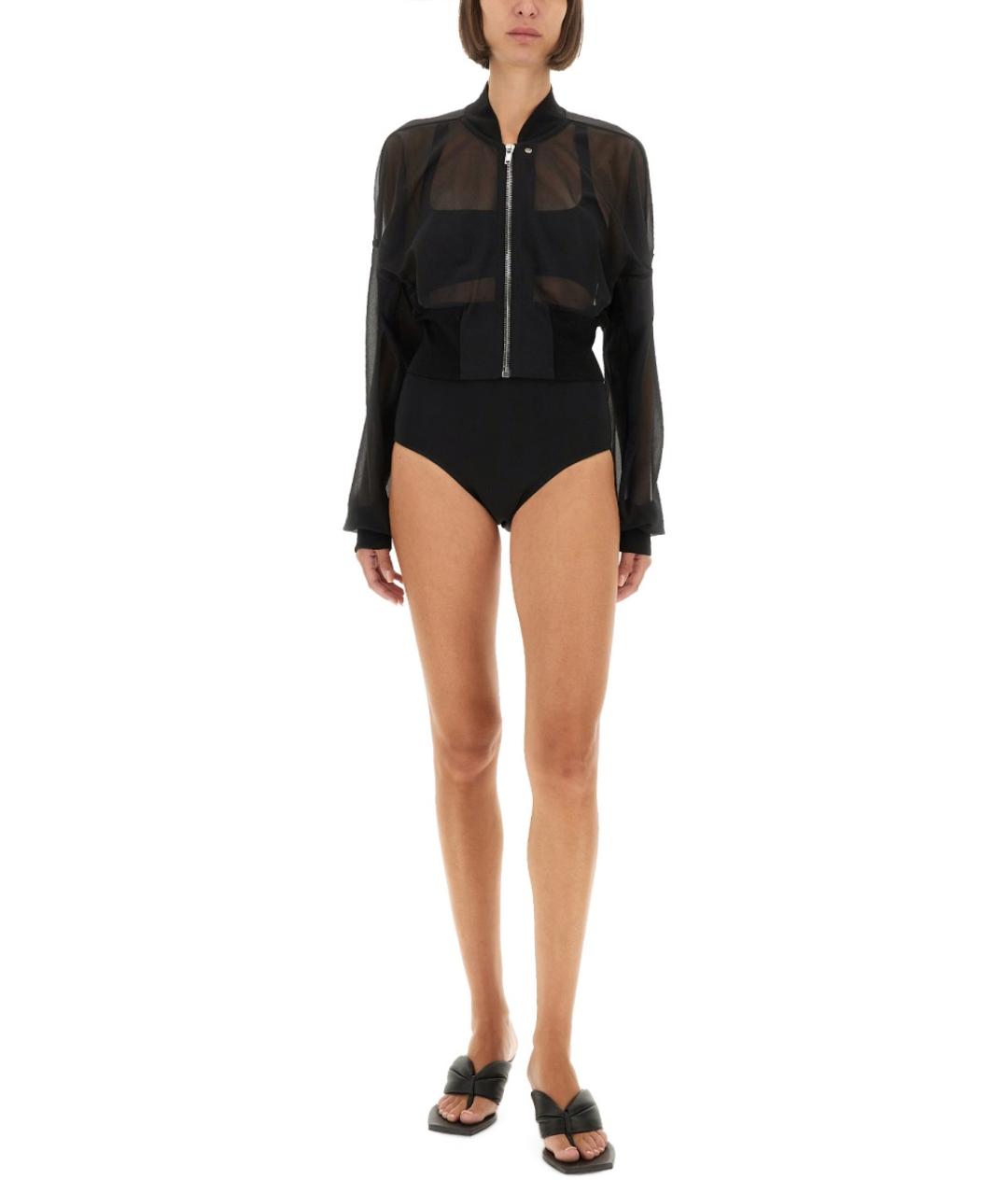 RICK OWENS Черные вискозные шорты, фото 5