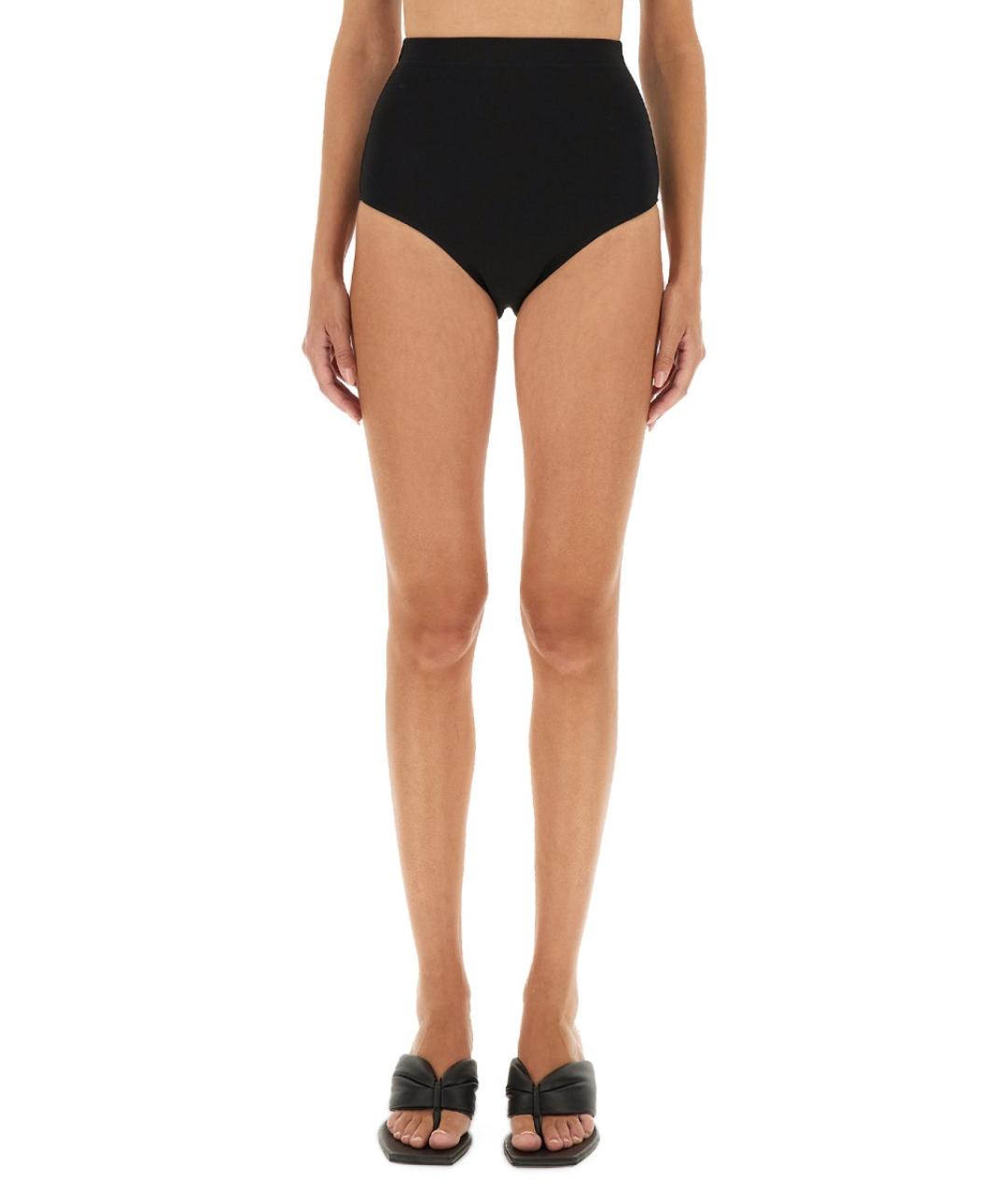 RICK OWENS Черные вискозные шорты, фото 3