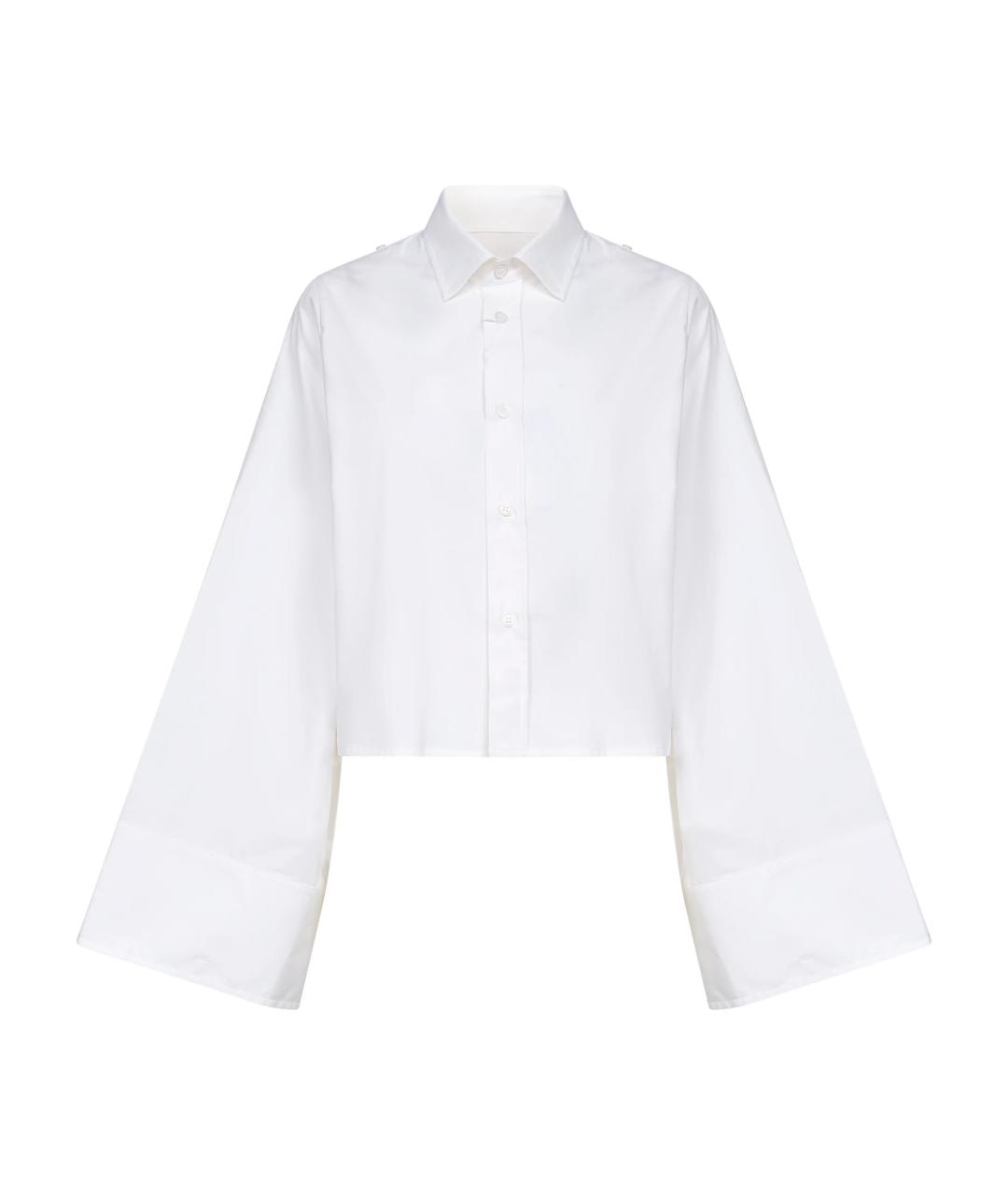 MM6 MAISON MARGIELA Белая хлопковая рубашка, фото 1