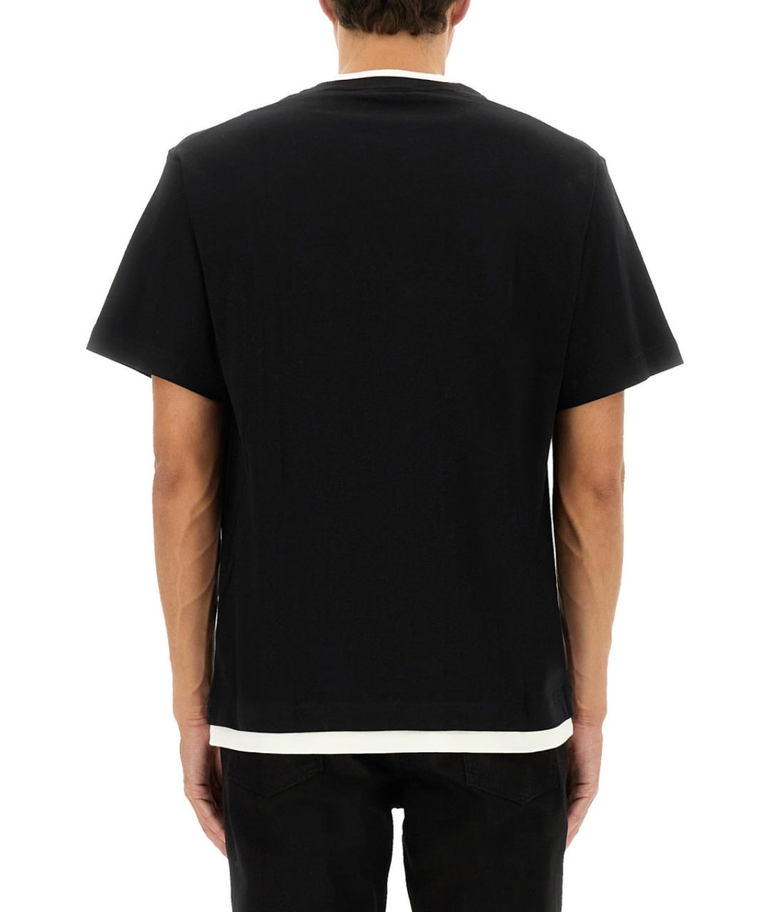 DOLCE&GABBANA Черная хлопковая футболка, фото 4