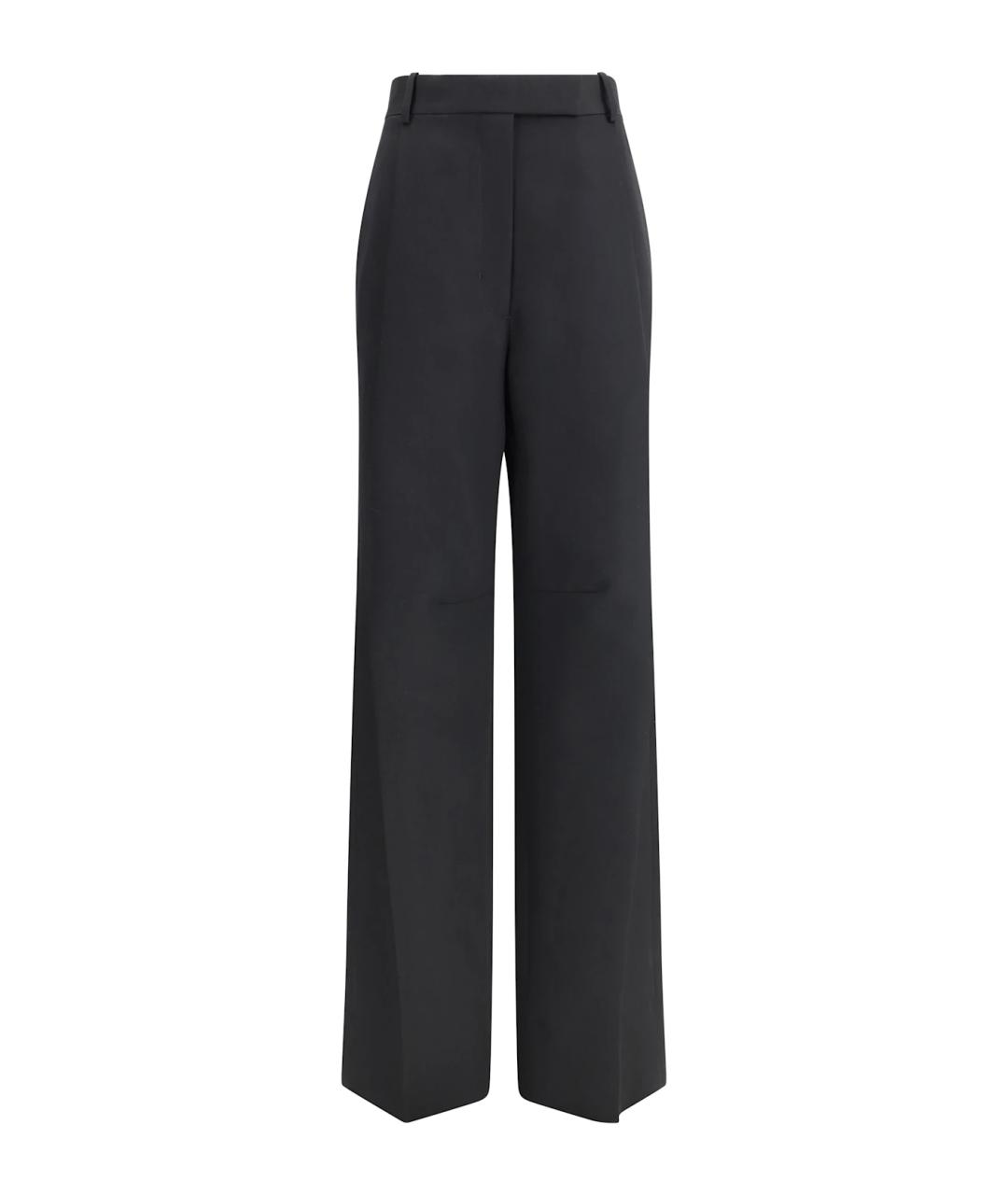 TOM FORD Черные шерстяные прямые брюки, фото 1
